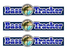 3 Bass Tracker Boat Stickers