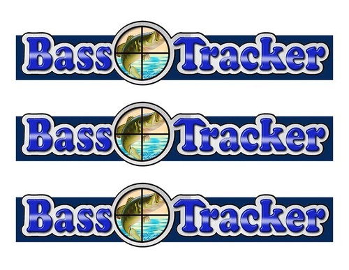 Bass tracker boat stickers - 3,