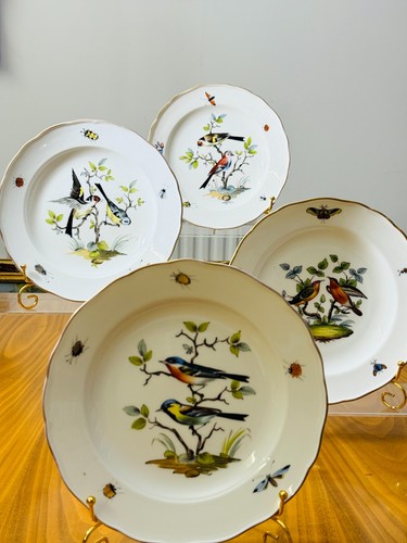 Antique meissen porcelain bird - antique,