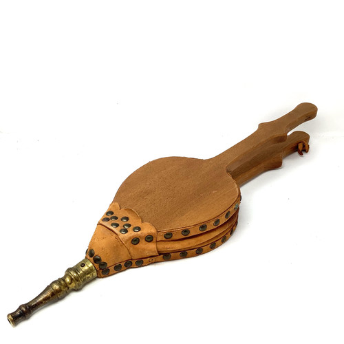 Vintage wooden fire bellows - vintage,
