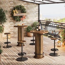 Round Bar Table with 2