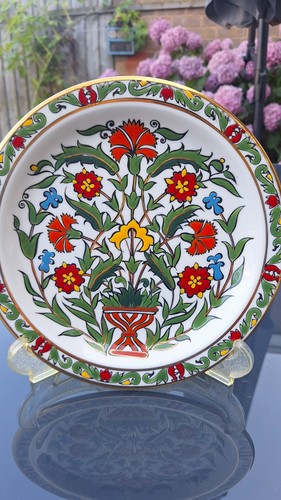 Vintage ibiscus keramik rhodes - ibiscus,