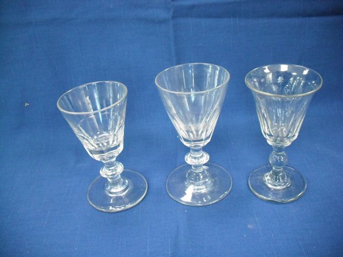 Three georgian cut glass - three,