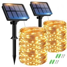2 Pack Solar String Lights