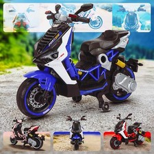 Kids 12V Electric Ride on Toy Motorbike Motorcycle with Stabilisers Kids Ride on