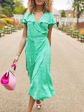 New Green Francesca Frill Dress by Joe Browns RRP ws £55 sz 8 10 12 14 16 (45)