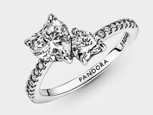 Pandora double heart ring - pandora,