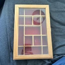 Vintage Wood Curio Cabinet