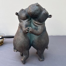 Resin x2 Dancing Hippos