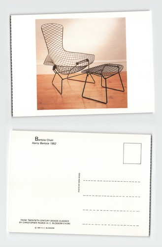 Postcard bertoia chair harry - bertoia,