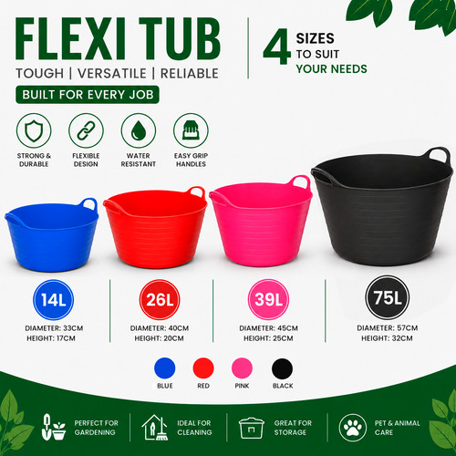 Heavy duty flexi tub - heavy,