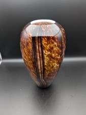 Vintage Art Glass Amber Brown