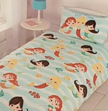 MERMAIDS SINGLE DUVET SET WITH 1 MATCHING PILLOWCASE(DUVET 135x200 PILLOW 50x70)