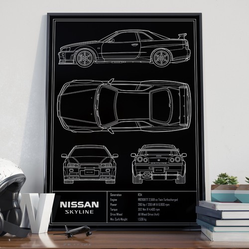 Nissan skyline r34 - nissan, gtr