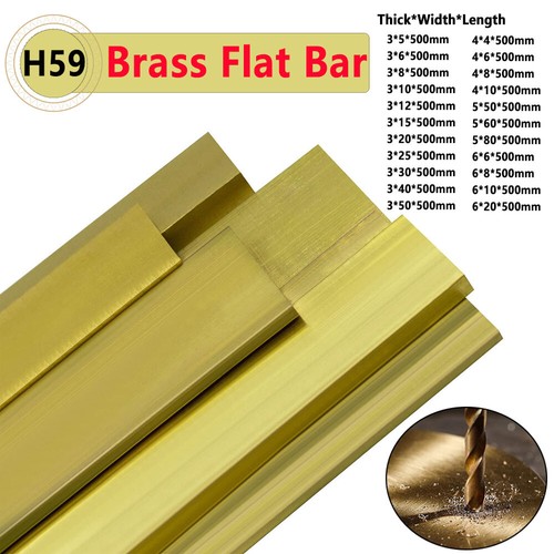 Brass flat bar - bar, solid