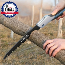 Folding Saw Woodworking Hacksaw Heavy Duty Sharp Tree Chopper Garden Outdoor UK