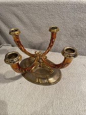Vintage Metal Candlabra Four