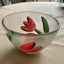 Kosta Boda RedTulip Bowl by