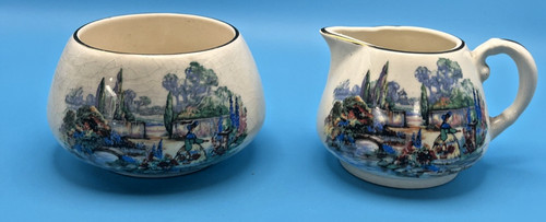 Sugar creamer pitcher - &,