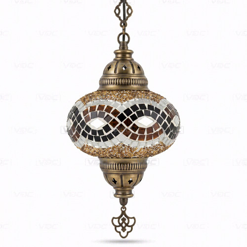 Amber turkish mosaic - mosaic, pendant