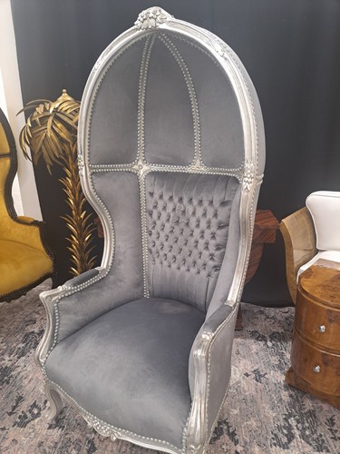 Large silver grey - , antique