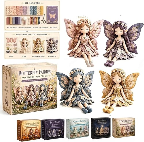Sewing kit fairy patchwork - sewing,