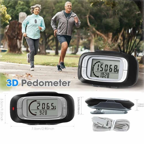 Sensor lcd pedometer step - 3d,