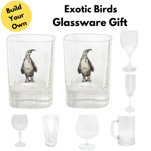 Exotic birds drinking glasses - exotic,