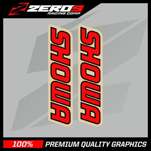 Showa upper fork decals - showa,
