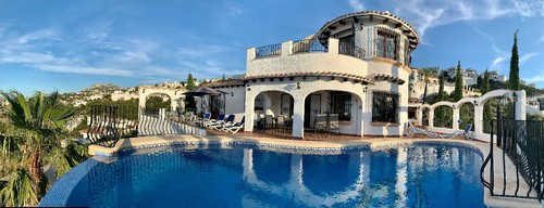 Spanish villa infinity pool - spanish,