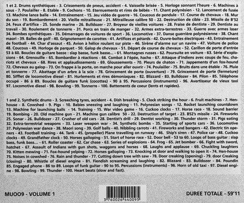 100 effets sonores vol - vol, mu