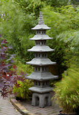7 PIECE ORIENTAL STONE PAGODA