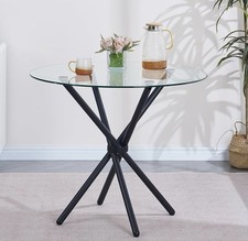 Round Clear Tempered Glass