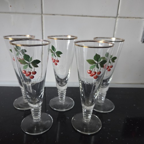 Cherry vintage glasses with - glasses,
