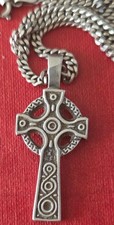 CELTIC CROSS ON  CHAIN.  925