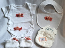 Reborn baby dolls clothes and accessories bundle to fit 18-22 inch doll. 413