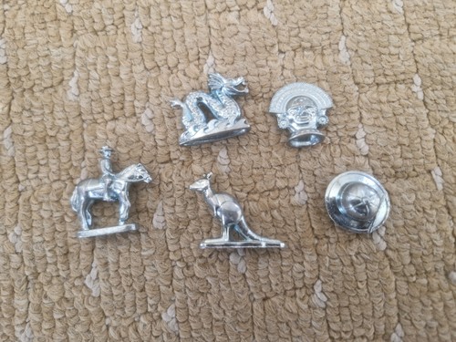 Monopoly metal playing pieces - monopoly,