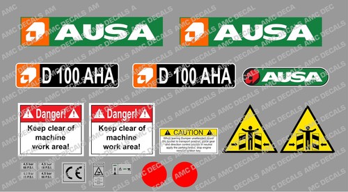 Ausa d100 aha dumper decals - d100,
