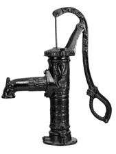 Vintage hand water pump cast - vintage,