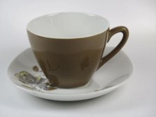 REPLACEMENT VINTAGE CHINA Midwinter STYLECRAFT Cup & Saucer MINK ROSE 1960s