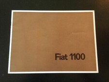 FIAT 1100 Car Sales Brochure Catalogue 1965 14 pages Catalog