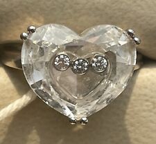 Authentic Chopard So Happy Diamonds Heart Ring Size 54