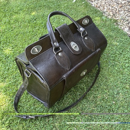 Brown leather vintage - brown,