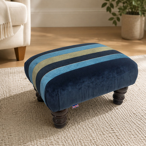 Handmade striped velvet - striped,