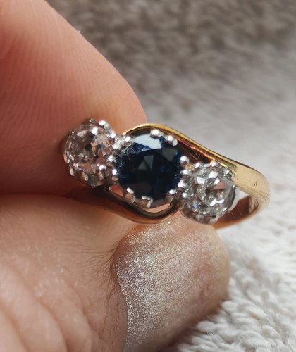 Vintage old cut - diamond, and