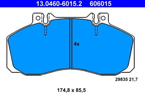 Disc brake pad set - pad,