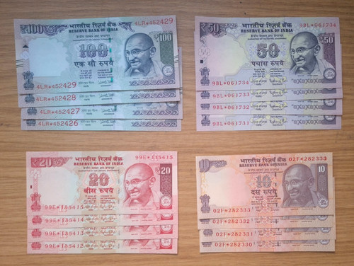 India indian rupee 100 20 - 100, 50