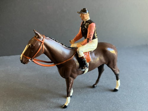 Britains horse jockey figure - britains,