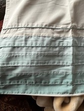 Next Cream & Sea Green/Mint Satin Piped Single Duvet cover & Pillowcase Set