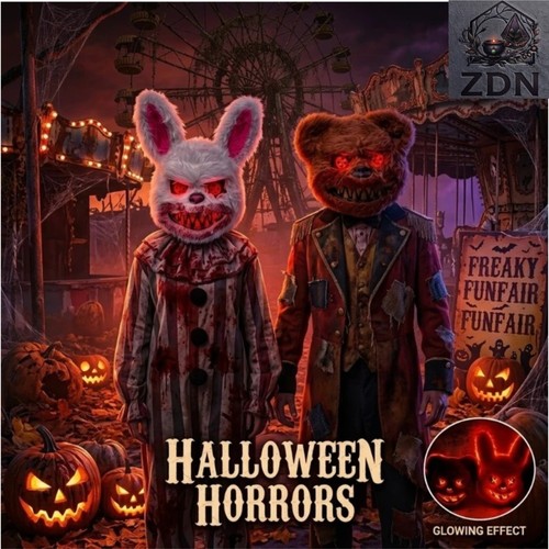Led light halloween mask - led, up